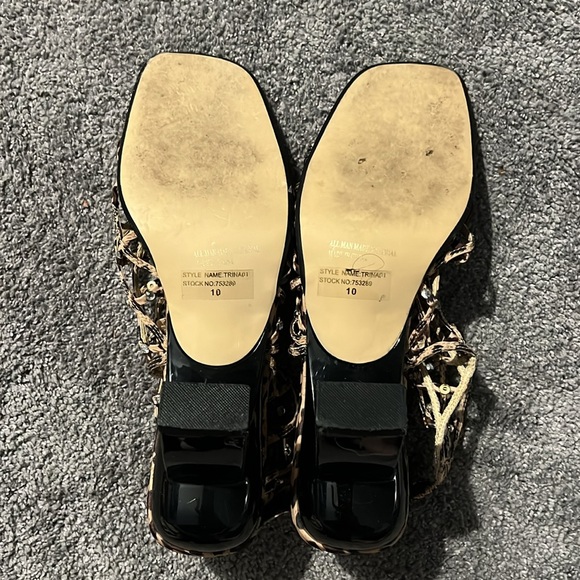 Salsero cheetah rhinestone heel sz 10 - Picture 3 of 4